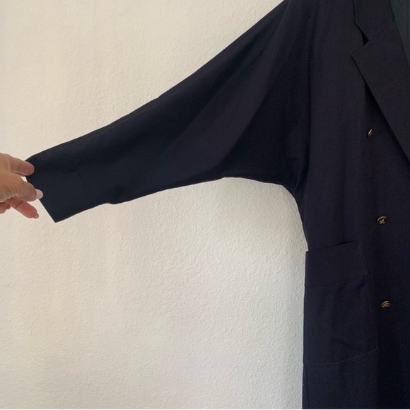 Burberry Vintage Wool Trench Coat   Double-Breasted Design 12 - Picture 7 of 15